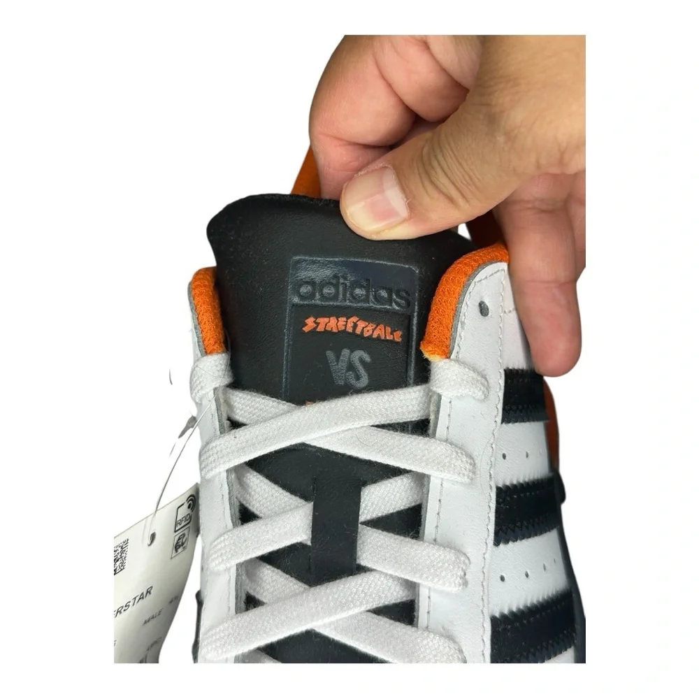 Adidas White and Black Retro Sneakers - Picture 4 of 9